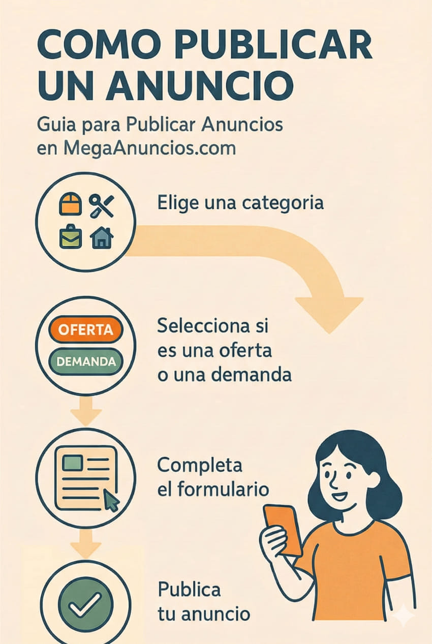 Publicar anuncios gratis en megaAnuncios