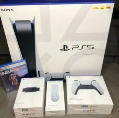 Consola sony ps5 slim digital edition 1tb + 5 juegos gratis  
