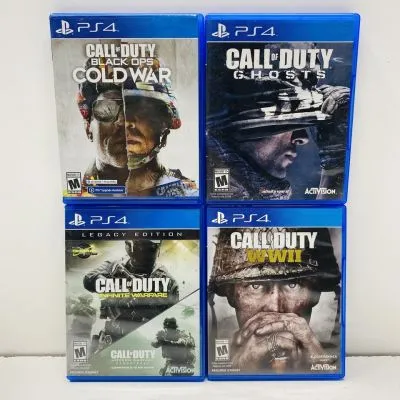 Lote call of duty para ps4 – black ops, ghosts, wwii y más - segunda mano