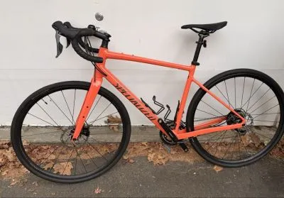 2021 specialized diverge base e5 gravel bike 56cm gloss blaze – segunda mano