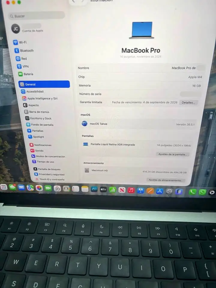 Macbook pro m4 prácticamente nuevo - 4