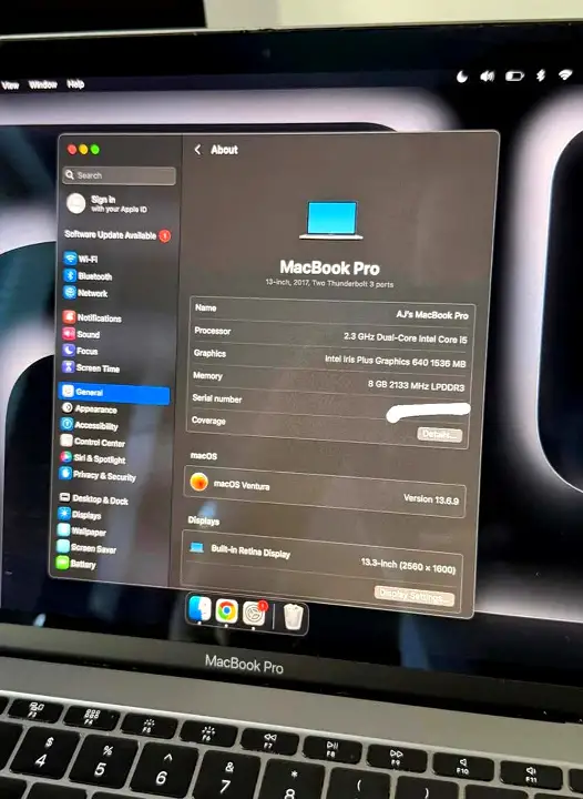 Macbook pro 13-inch (2017) i5 8gb segunda mano - 4